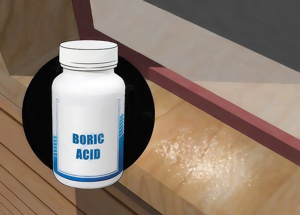 Cách diệt mọt gỗ bằng axit boric cũng được áp dụng phổ biến