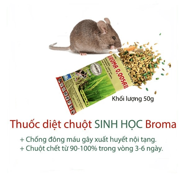Thuốc diệt chuột sinh học Broma 0.005 AB
